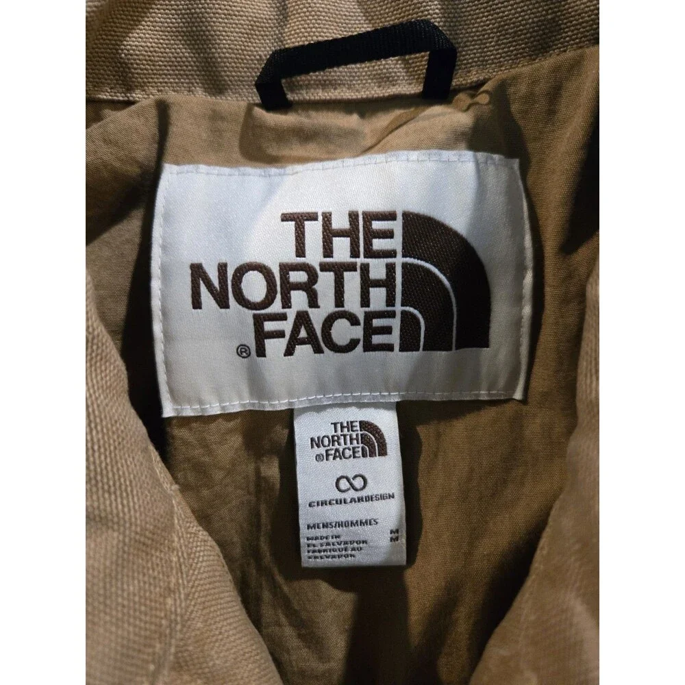 The North Face Cedar Canvas A8B72 Camel Zip Chore Field Work  Barn Jacket Sz M